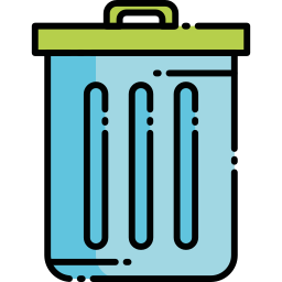 Trash bin icon