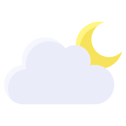 Cloudy night icon