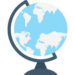 Earth globe icon