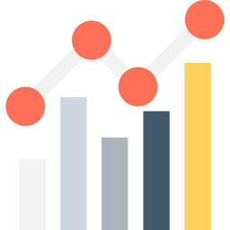 diagramme à bandes Icône