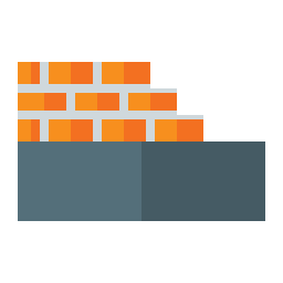 Brick wall icon