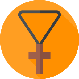 Cross pendant icon