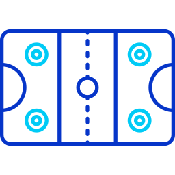 hockey su aria icona