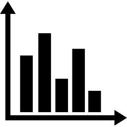 grafico a barre educative icona