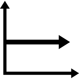 grafico delle frecce icona