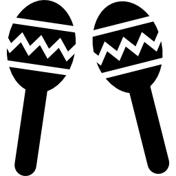 casal de maracas de instrumento musical do méxico Ícone