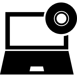 dvdが入ったパソコン icon