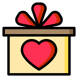 Heart box icon