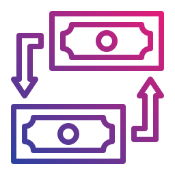 valuta del denaro icona