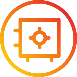 cassetta di sicurezza icona