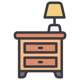 Bedside table icon