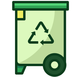 Trash bin icon