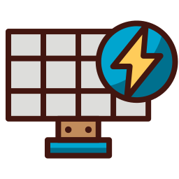 Solar panel icon