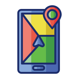 Map and location icon