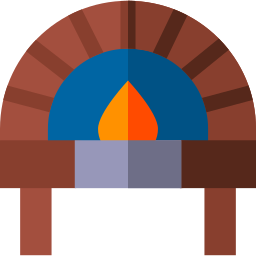 Pizza oven icon