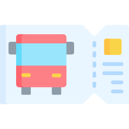 Bus ticket icon