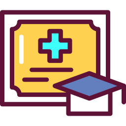 Medical certificate icon