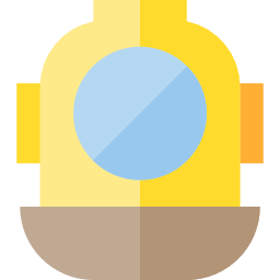 Diving helmet icon