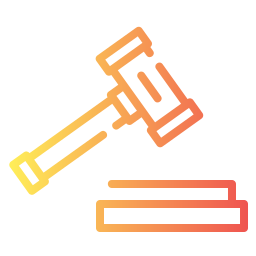 Legal hammer icon