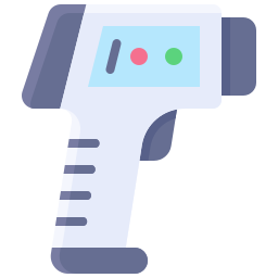 Thermometer gun icon