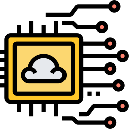 traitement cloud Icône