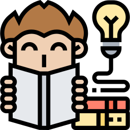 Reading book icon