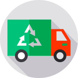 Garbage truck icon