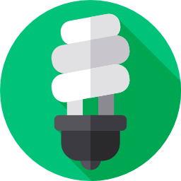 Ecologic light bulb icon