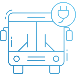 elektrische bus icoon