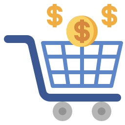 Shopping trolley icon