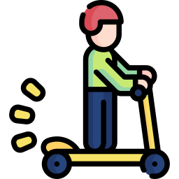 Electric scooter icon