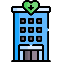 Hospital building icon