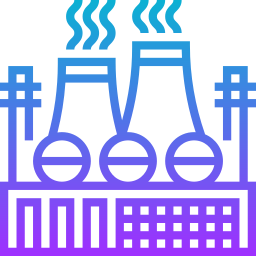 plante nucléaire Icône