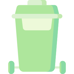 Trash bin icon