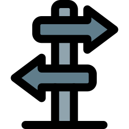 Road sign icon