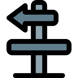 Road sign icon