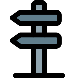 Road sign icon