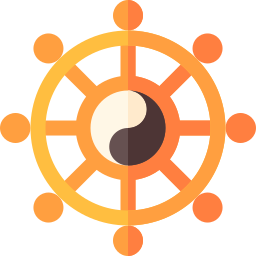 Dharma wheel icon