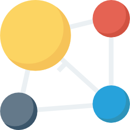 la mise en réseau Icône