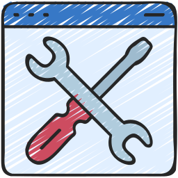 Web maintenance icon