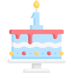 Birthday cake icon