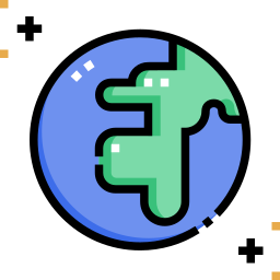 Planet earth icon