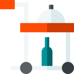 Serving cart icon