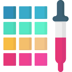 pipette à couleurs Icône