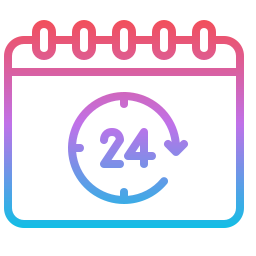 Open 24 hours icon