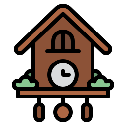 Cuckoo clock icon