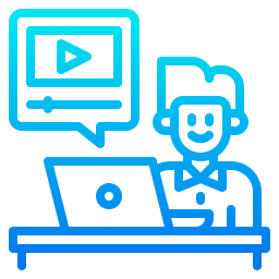 Online learning icon