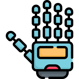 Robotic hand icon