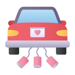 Wedding car icon