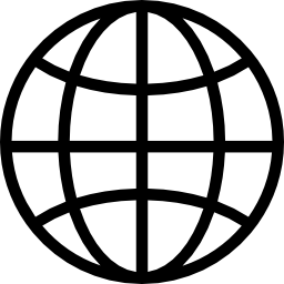 Earth grid symbol icon